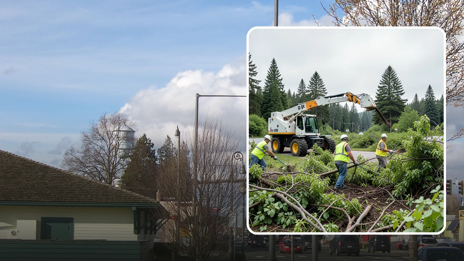 Brush Mowing in Marysville, Snohomish County, WA - Heavy-duty flail and brush mowing to reduce woody vegetation and overgrowth on public parcels and easements.