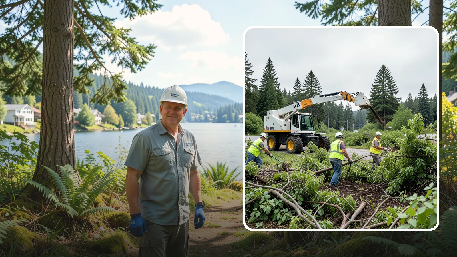 Brush Mowing in Milton, King County, WA - Heavy-duty flail and brush mowing to reduce woody vegetation and overgrowth on public parcels and easements.