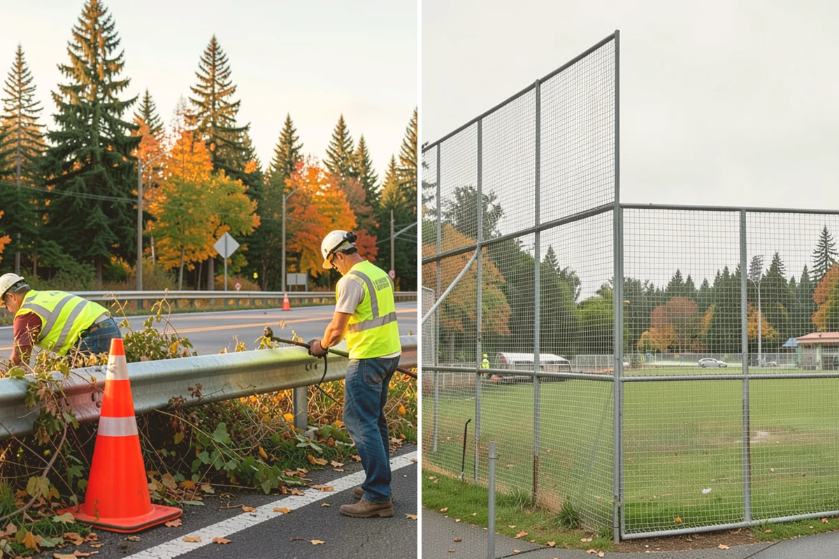 Brush Mowing in Milton, King County, WA - Walk the site and mark buffers, utilities, and obstacles to avoid