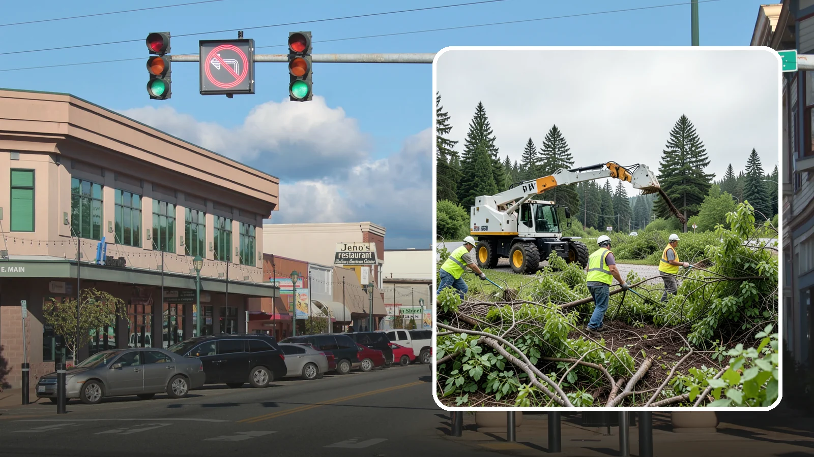 Brush Mowing in Monroe, Snohomish County, WA - Heavy-duty flail and brush mowing to reduce woody vegetation and overgrowth on public parcels and easements.