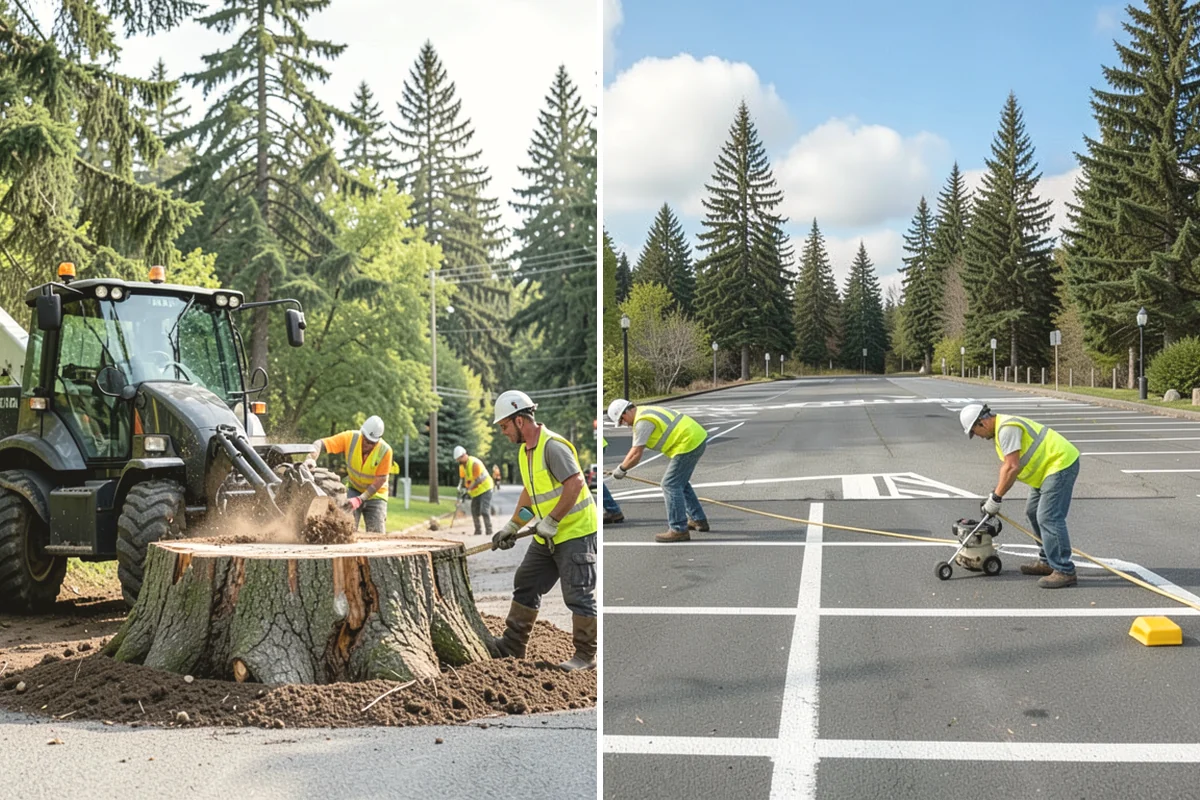 Brush Mowing in Mountlake Terrace, Snohomish County, WA - Walk the site and mark buffers, utilities, and obstacles to avoid
