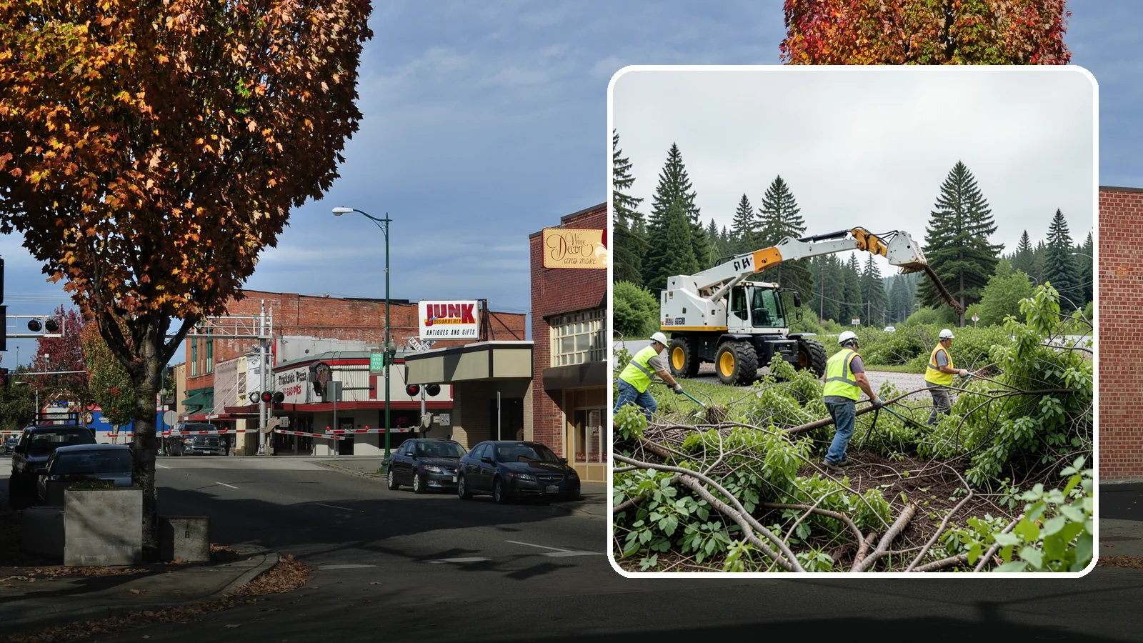 Brush Mowing in Puyallup, Pierce County, WA - Heavy-duty flail and brush mowing to reduce woody vegetation and overgrowth on public parcels and easements.