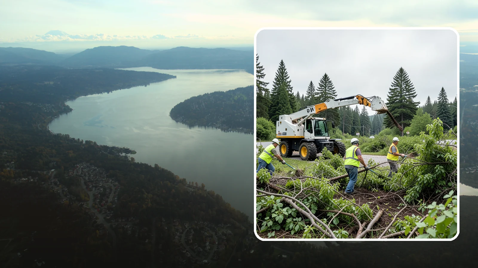 Brush Mowing in Sammamish, King County, WA - Heavy-duty flail and brush mowing to reduce woody vegetation and overgrowth on public parcels and easements.