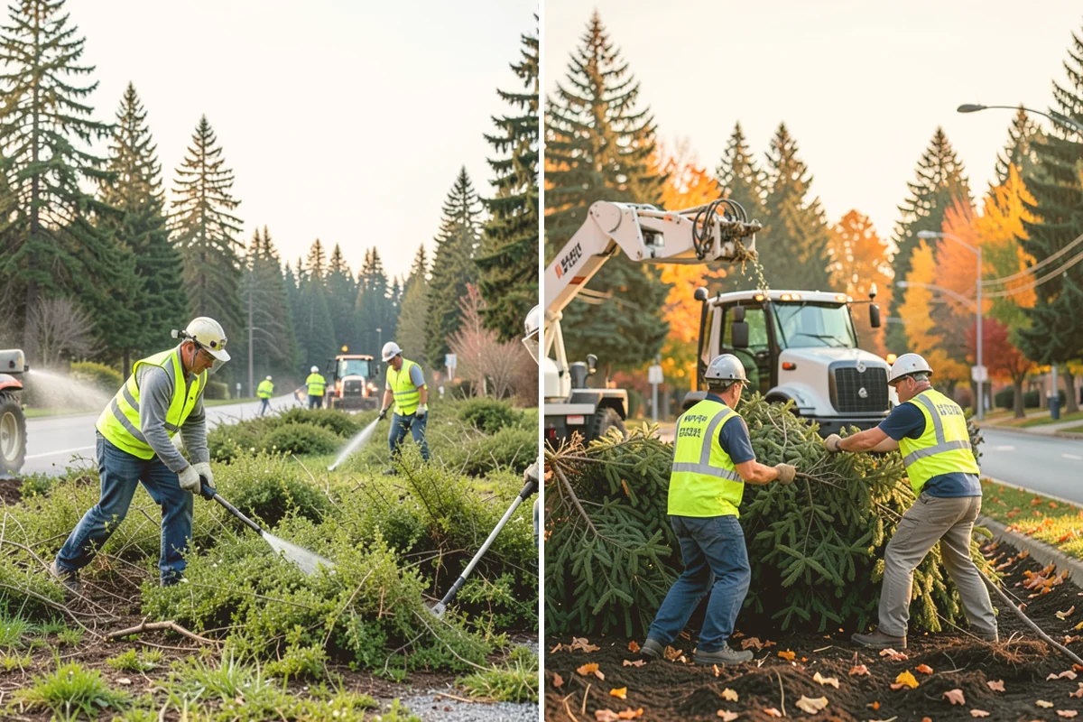 Brush Mowing in Sammamish, King County, WA - Walk the site and mark buffers, utilities, and obstacles to avoid