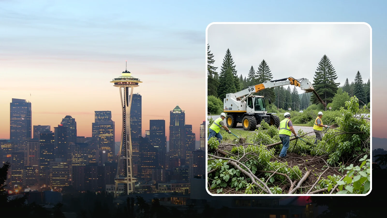 Brush Mowing in Seattle, King County, WA - Heavy-duty flail and brush mowing to reduce woody vegetation and overgrowth on public parcels and easements.