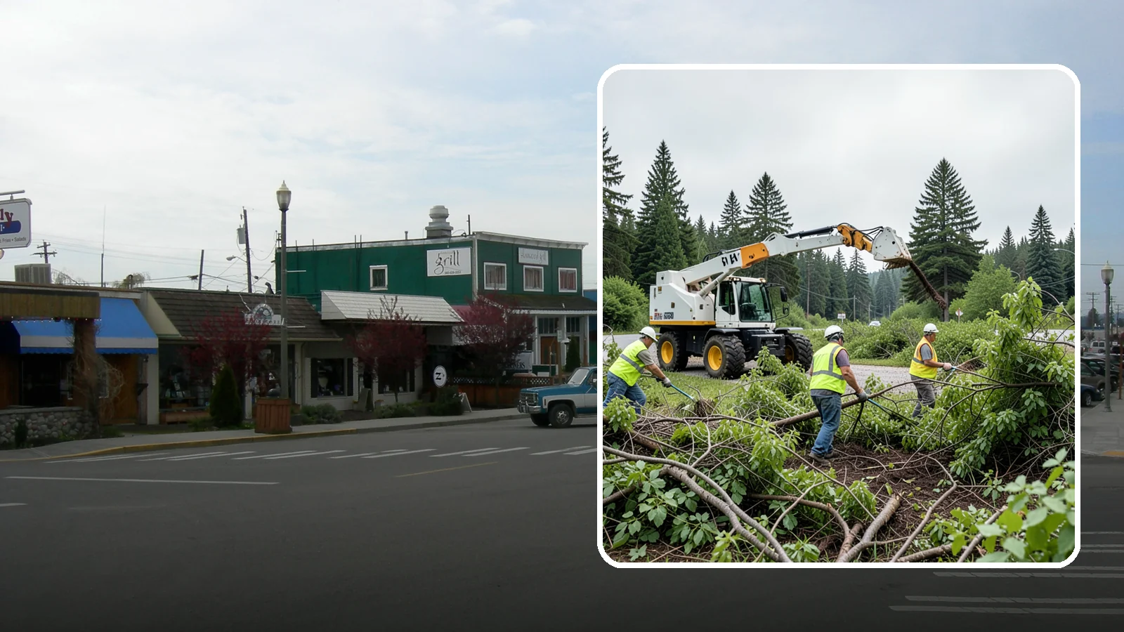 Brush Mowing in Stanwood, Snohomish County, WA - Heavy-duty flail and brush mowing to reduce woody vegetation and overgrowth on public parcels and easements.