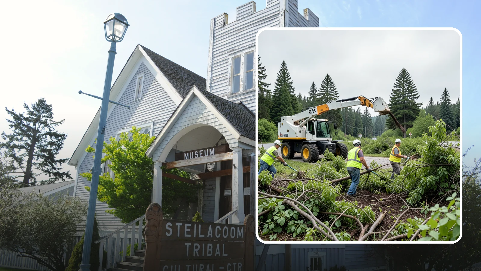 Brush Mowing in Steilacoom, Pierce County, WA - Heavy-duty flail and brush mowing to reduce woody vegetation and overgrowth on public parcels and easements.