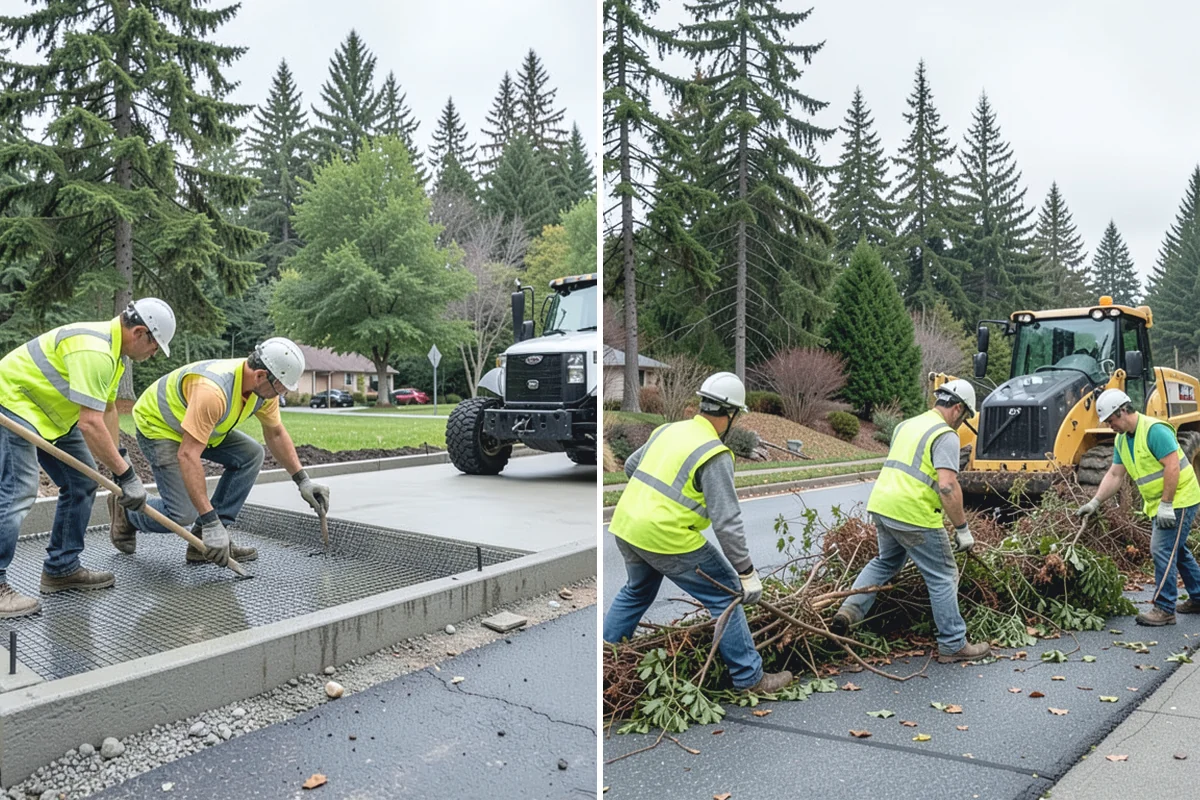 Brush Mowing in Sumner, Pierce County, WA - Walk the site and mark buffers, utilities, and obstacles to avoid