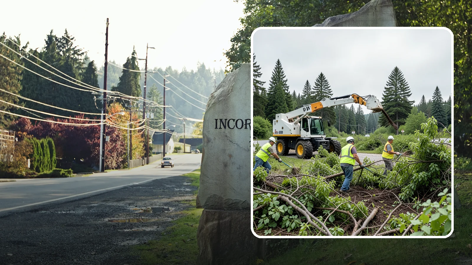 Brush Mowing in Wilkeson, Pierce County, WA - Heavy-duty flail and brush mowing to reduce woody vegetation and overgrowth on public parcels and easements.