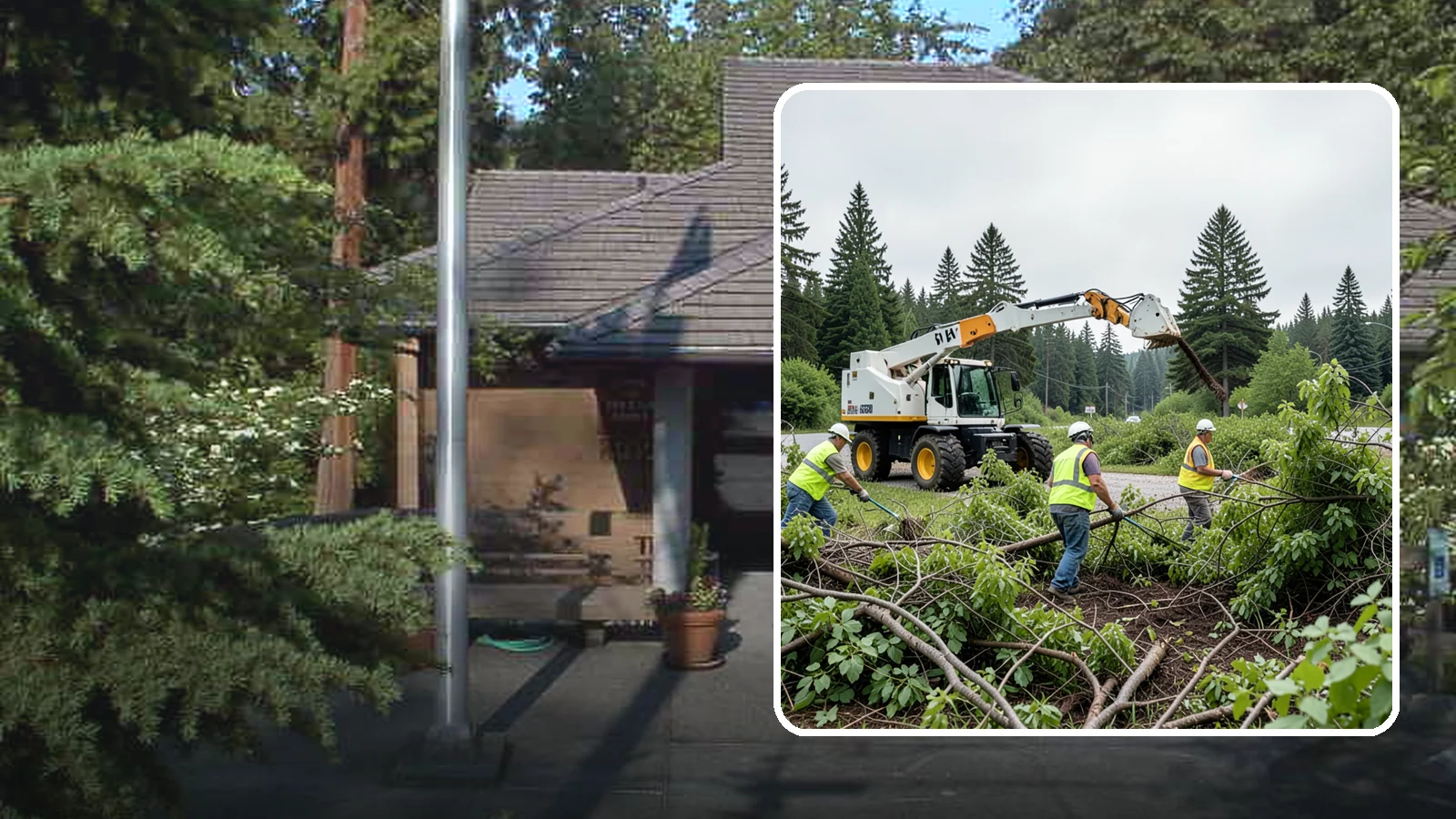 Brush Mowing in Yarrow Point, King County, WA - Heavy-duty flail and brush mowing to reduce woody vegetation and overgrowth on public parcels and easements.