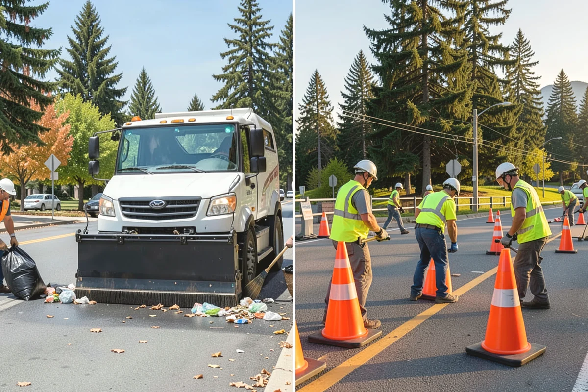 Building Gutter Cleaning in Black Diamond, King County, WA - Inspect gutters, downspouts, and drainage outlets