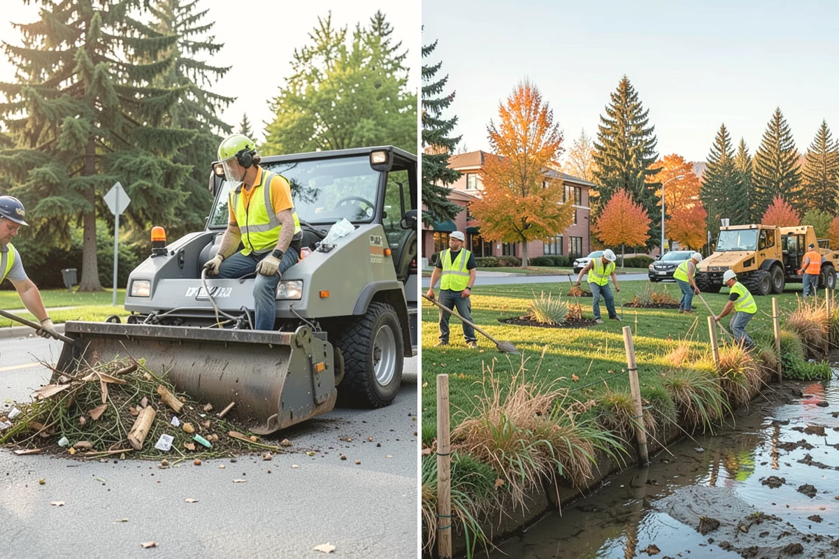 Building Gutter Cleaning in La Conner, Skagit County, WA - Inspect gutters, downspouts, and drainage outlets