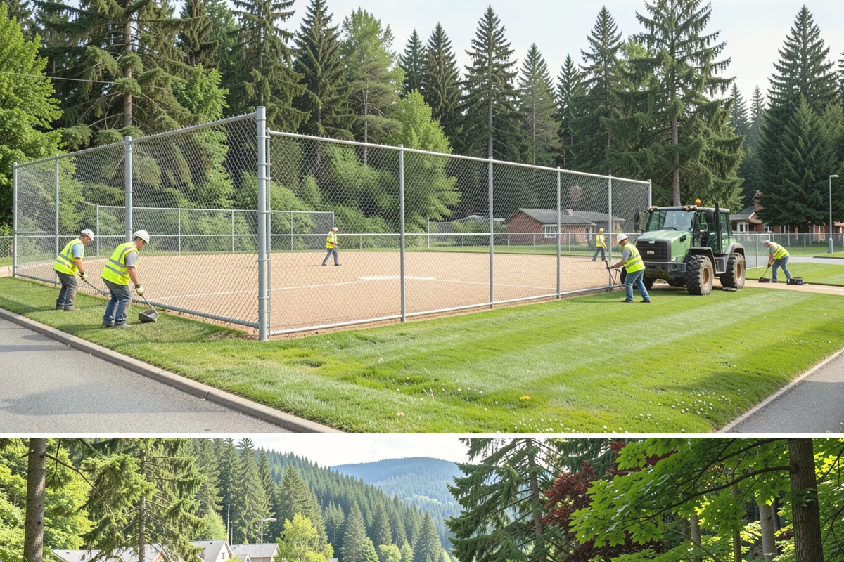 Building Gutter Cleaning in Lake Forest Park, King County, WA - Cleaning is critical in fall after leaf drop and again in early spring following winter storms.