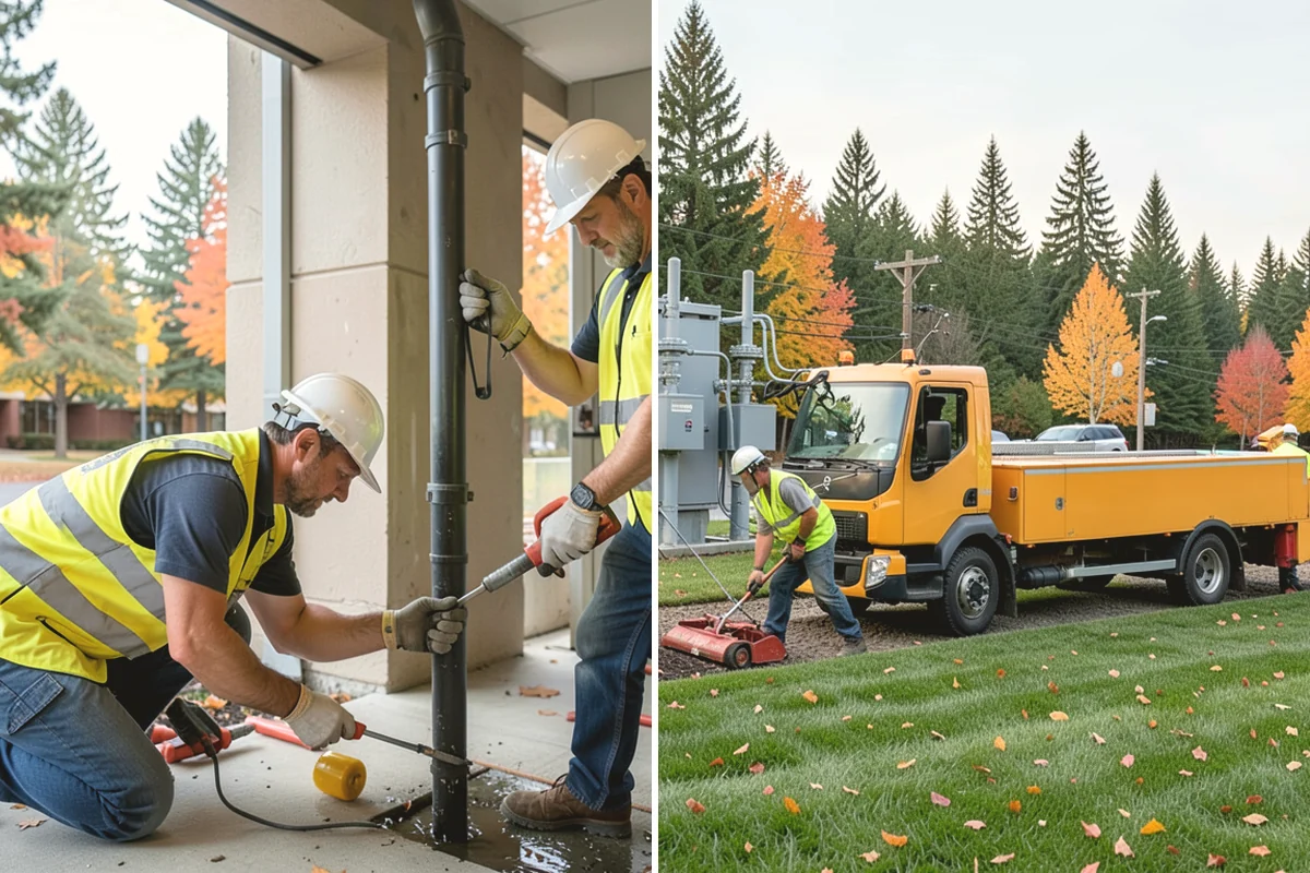 Building Gutter Cleaning in Lake Stevens, Snohomish County, WA - Inspect gutters, downspouts, and drainage outlets