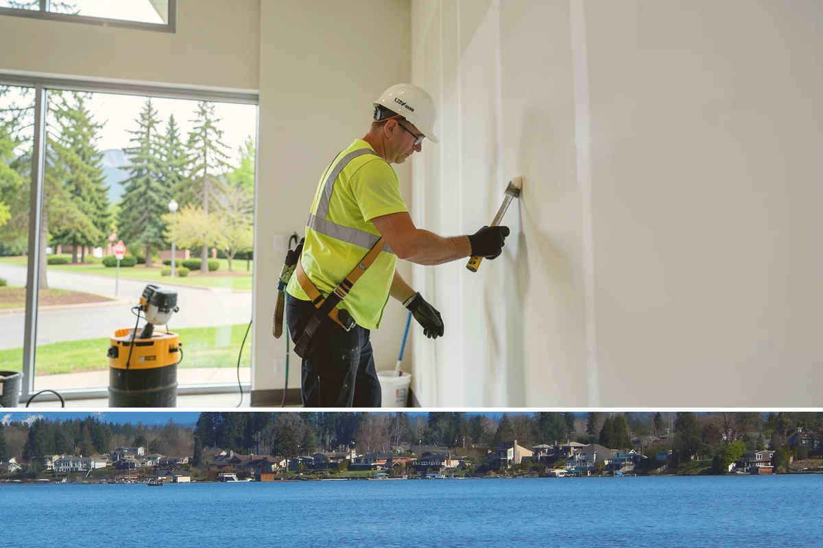 Building Gutter Cleaning in Lake Stevens, Snohomish County, WA - Cleaning is critical in fall after leaf drop and again in early spring following winter storms.