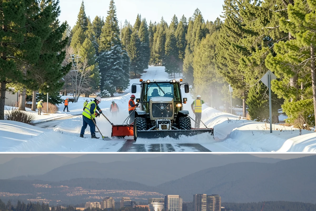 Building Gutter Cleaning in Medina, King County, WA - Cleaning is critical in fall after leaf drop and again in early spring following winter storms.