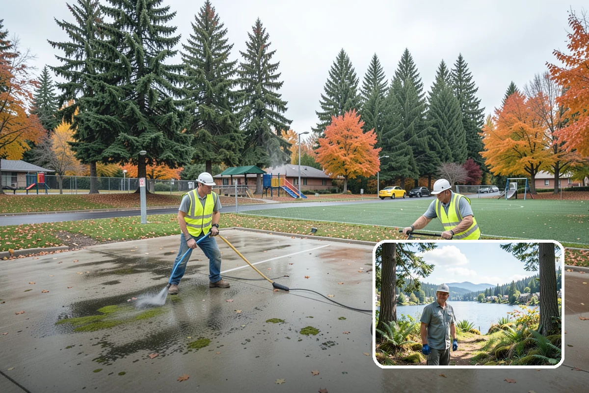 Building Gutter Cleaning in Milton, King County, WA - Prevents overflow and water intrusion during heavy rain