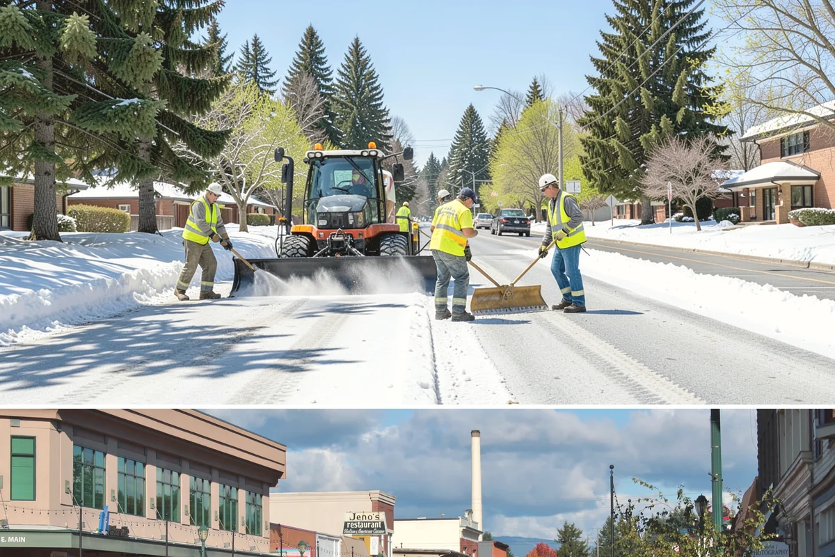 Building Gutter Cleaning in Monroe, Snohomish County, WA - Cleaning is critical in fall after leaf drop and again in early spring following winter storms.
