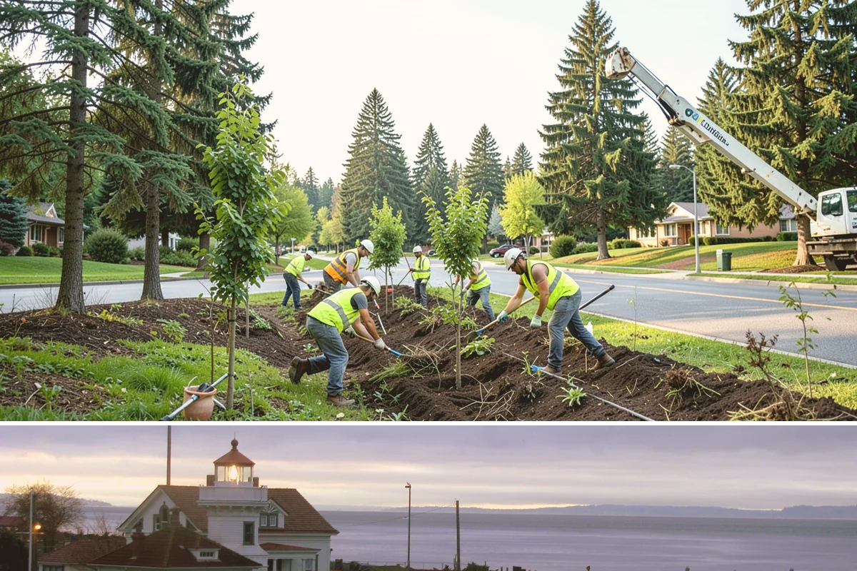 Building Gutter Cleaning in Mukilteo, Snohomish County, WA - Cleaning is critical in fall after leaf drop and again in early spring following winter storms.