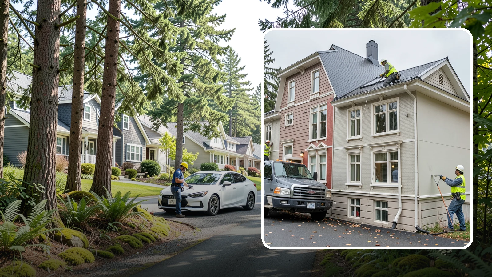 Building Gutter Cleaning in Normandy Park, King County, WA - Clearing of building gutters and downspouts to prevent water damage at public facilities.