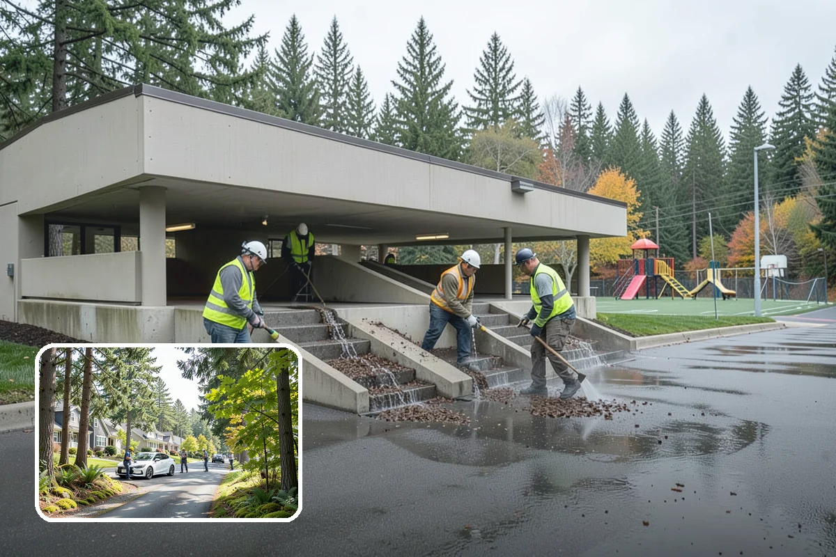 Building Gutter Cleaning in Normandy Park, King County, WA - Prevents overflow and water intrusion during heavy rain