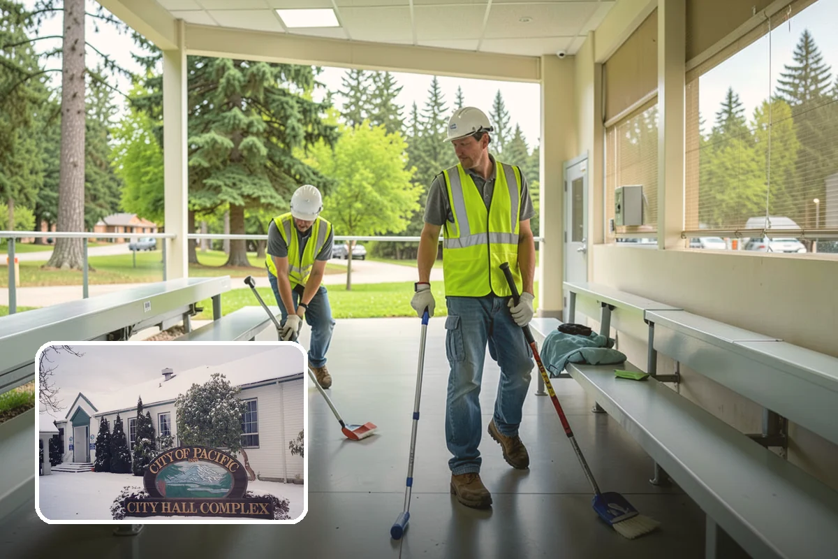 Building Gutter Cleaning in Pacific, King County, WA - Prevents overflow and water intrusion during heavy rain