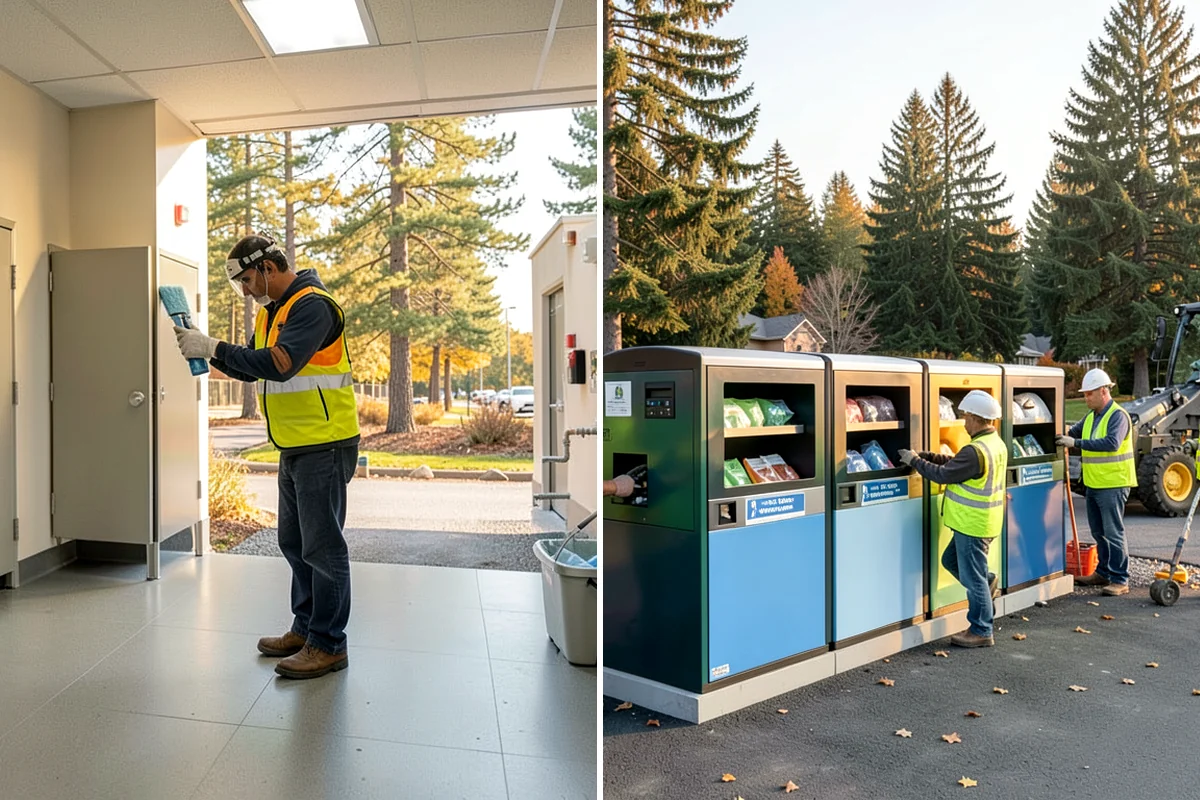 Building Gutter Cleaning in Snoqualmie, King County, WA - Inspect gutters, downspouts, and drainage outlets