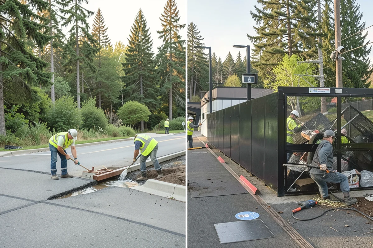 Building Gutter Cleaning in Steilacoom, Pierce County, WA - Inspect gutters, downspouts, and drainage outlets