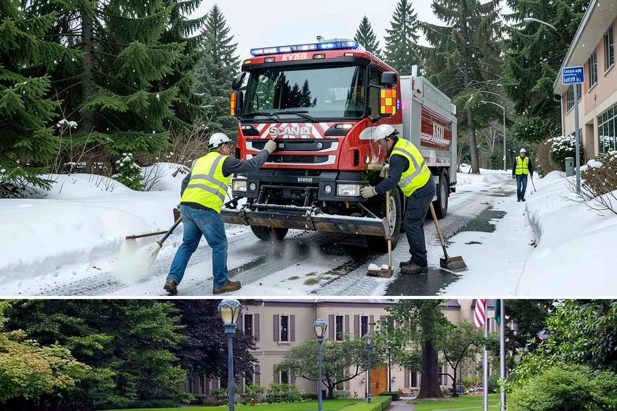 Building Gutter Cleaning in Woodinville, King County, WA - Cleaning is critical in fall after leaf drop and again in early spring following winter storms.