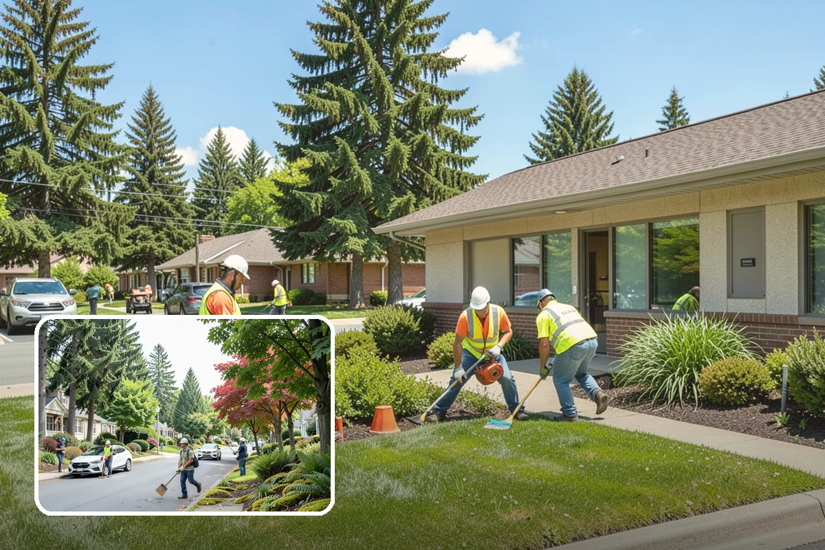 Building Washing in Beaux Arts Village, King County, WA - Removes mildew, algae, and staining from facades