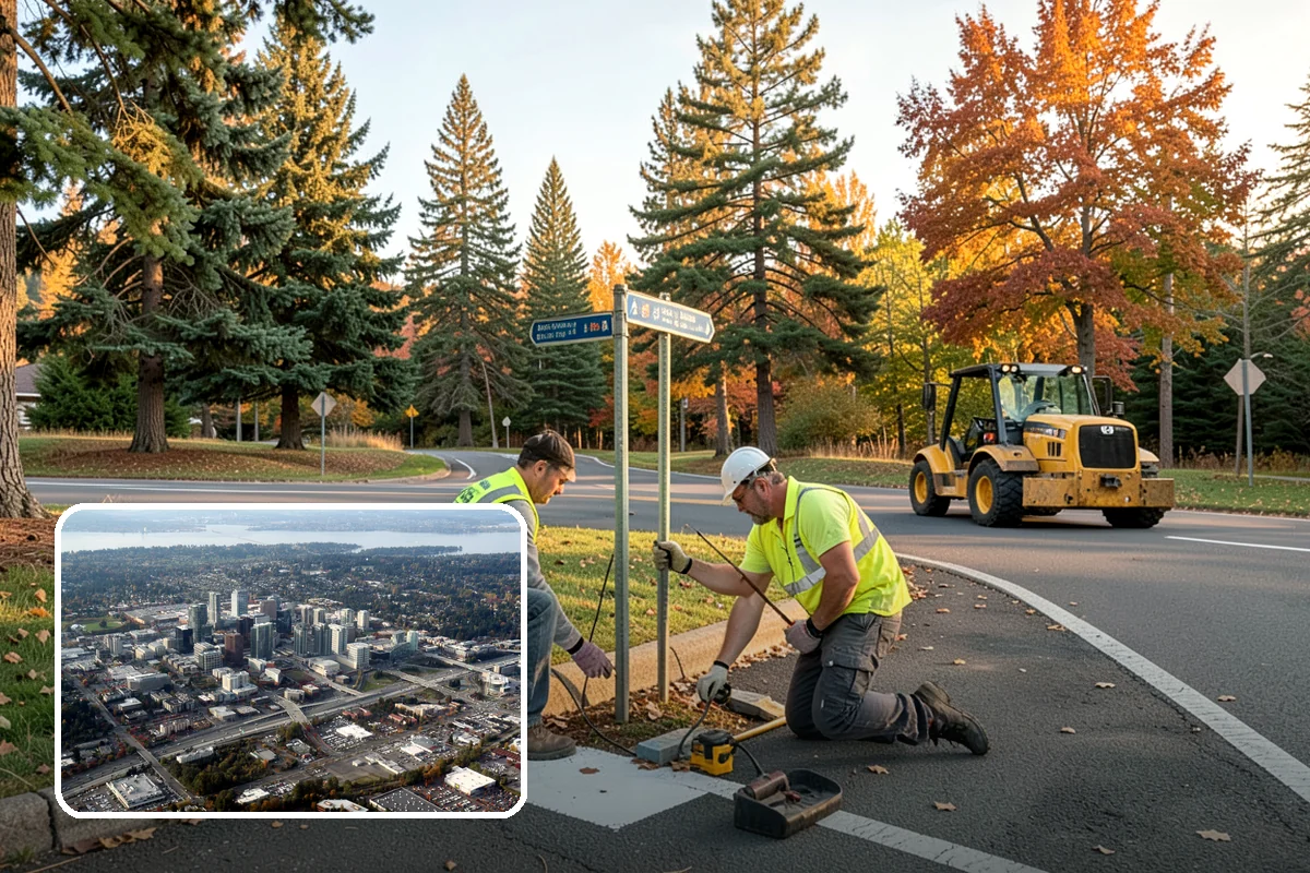 Building Washing in Bellevue, King County, WA - Removes mildew, algae, and staining from facades