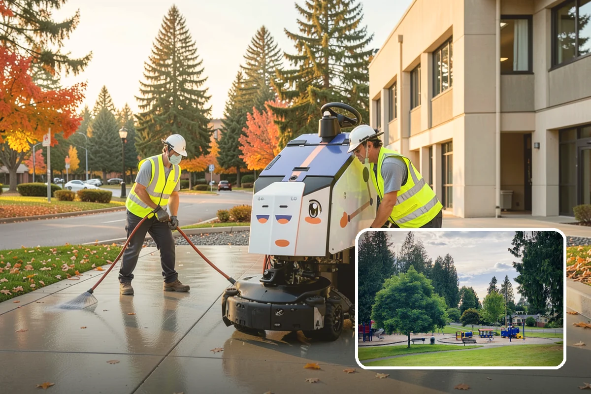 Building Washing in Bonney Lake, Pierce County, WA - Removes mildew, algae, and staining from facades