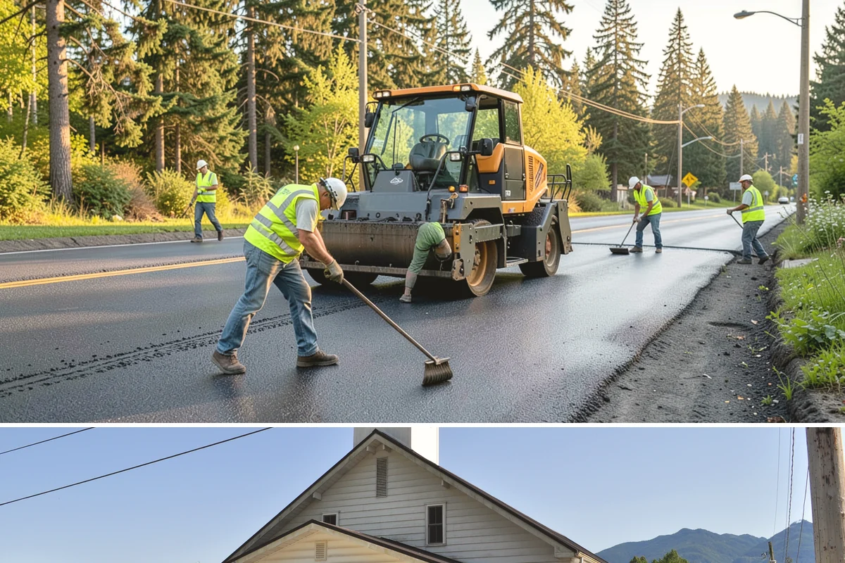 Building Washing in Concrete, Skagit County, WA - Building washing is most effective in spring and summer when surfaces dry well and mildew growth peaks.