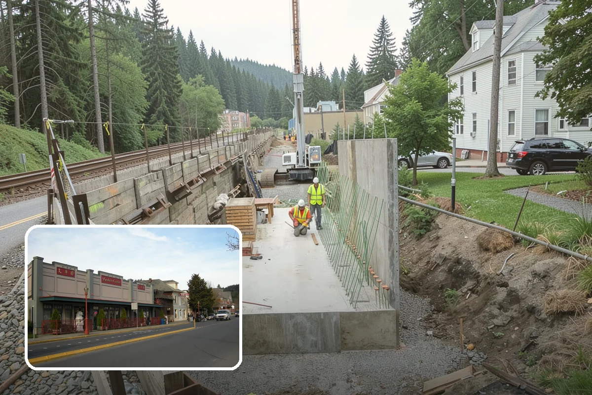 Building Washing in Issaquah, King County, WA - Removes mildew, algae, and staining from facades