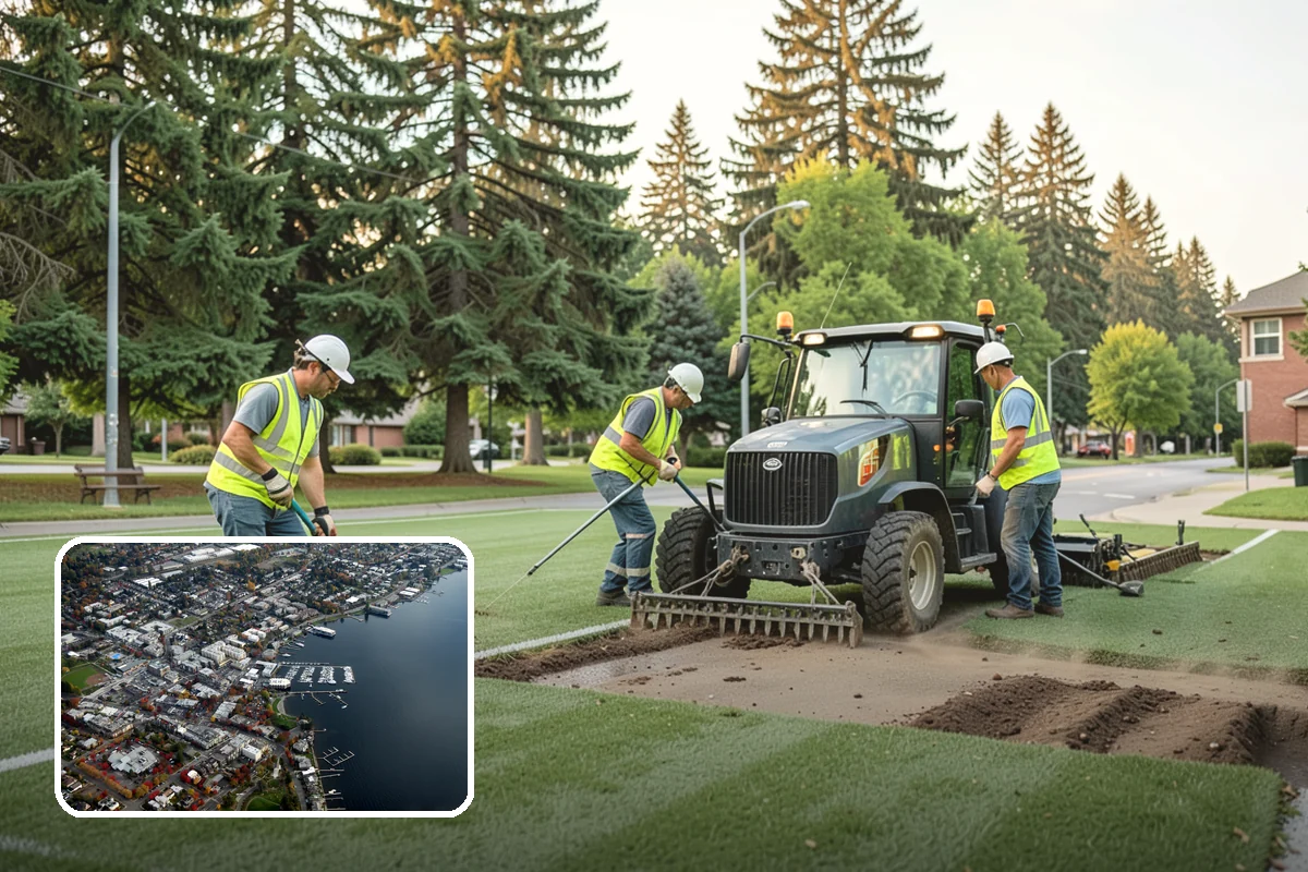 Building Washing in Kirkland, King County, WA - Removes mildew, algae, and staining from facades