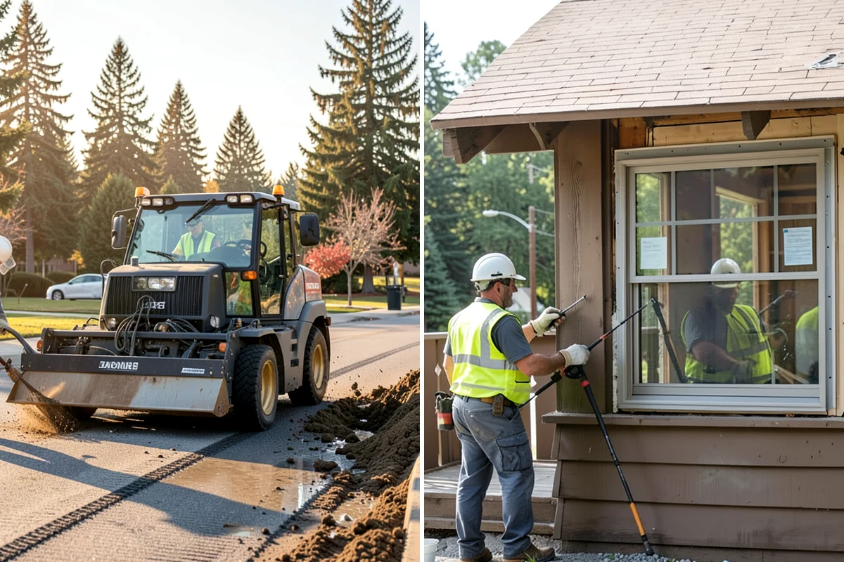 Building Washing in Lakewood, Pierce County, WA - Inspect siding, masonry, and coating sensitivity