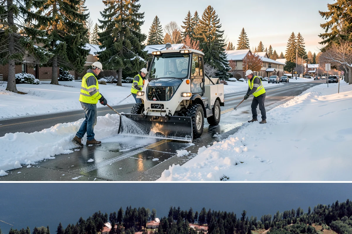 Building Washing in Lakewood, Pierce County, WA - Building washing is most effective in spring and summer when surfaces dry well and mildew growth peaks.