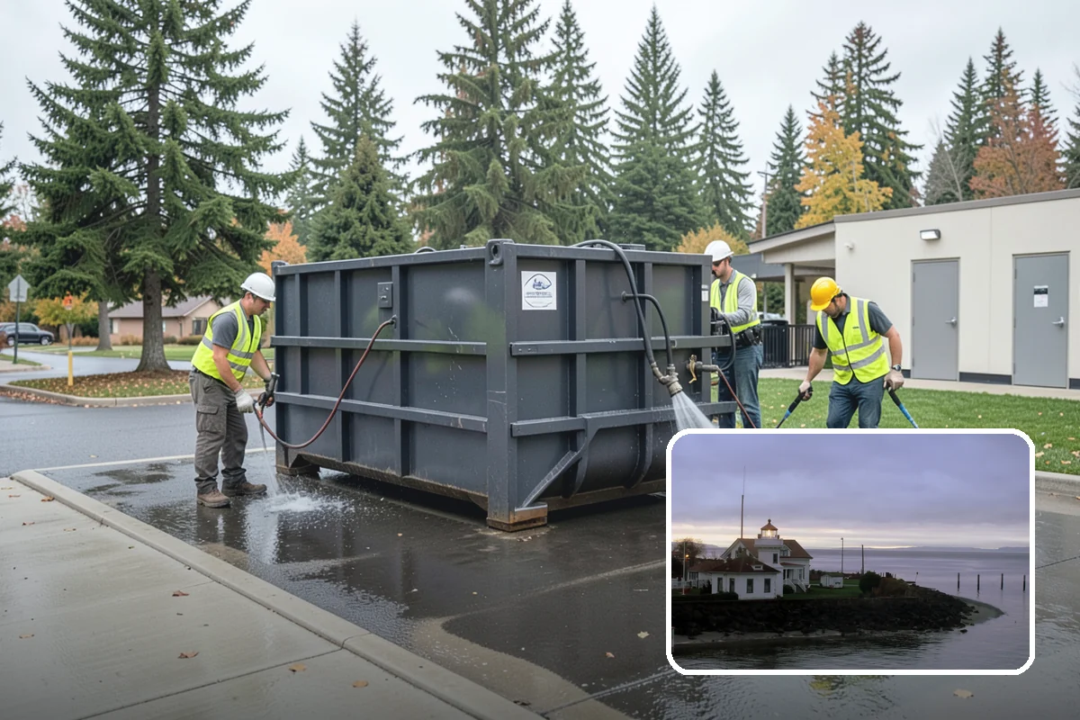 Building Washing in Mukilteo, Snohomish County, WA - Removes mildew, algae, and staining from facades