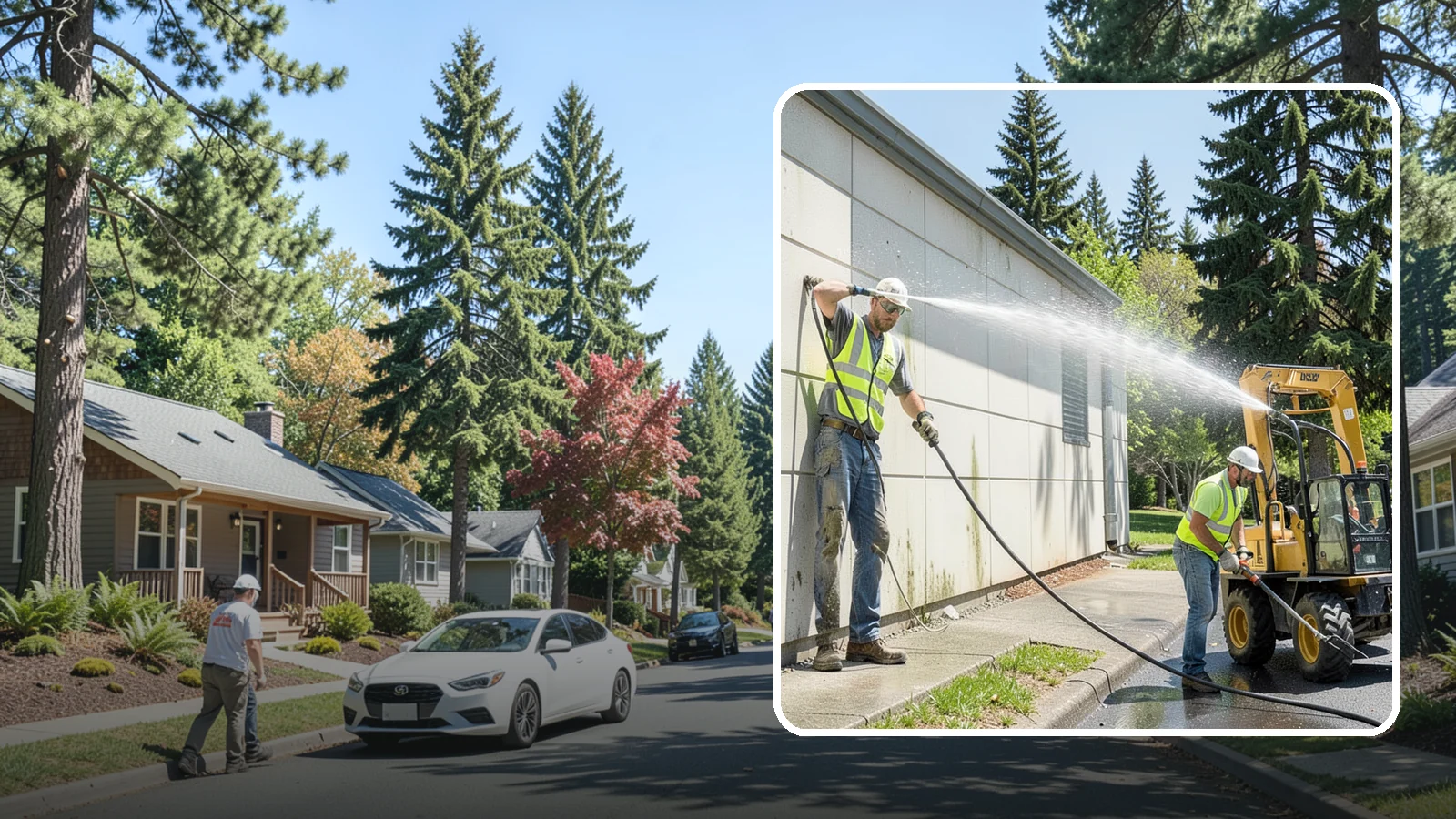 Building Washing in Orting, Pierce County, WA - Exterior washing that removes mildew, algae, and grime from public building facades.