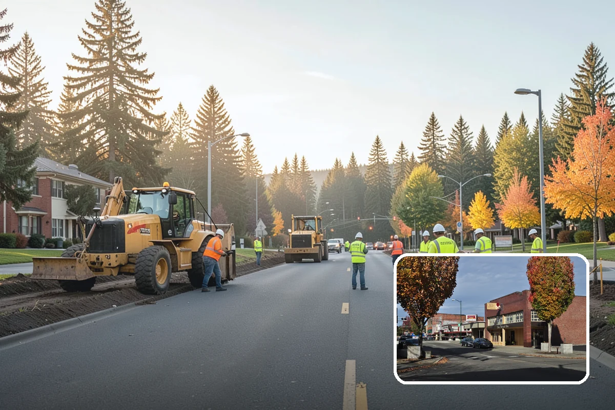 Building Washing in Puyallup, Pierce County, WA - Removes mildew, algae, and staining from facades