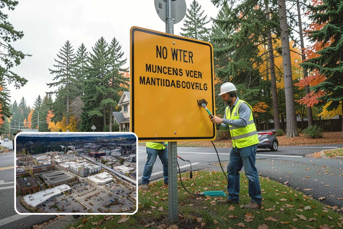 Building Washing in Redmond, King County, WA - Removes mildew, algae, and staining from facades