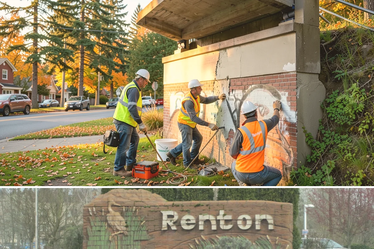 Building Washing in Renton, King County, WA - Building washing is most effective in spring and summer when surfaces dry well and mildew growth peaks.