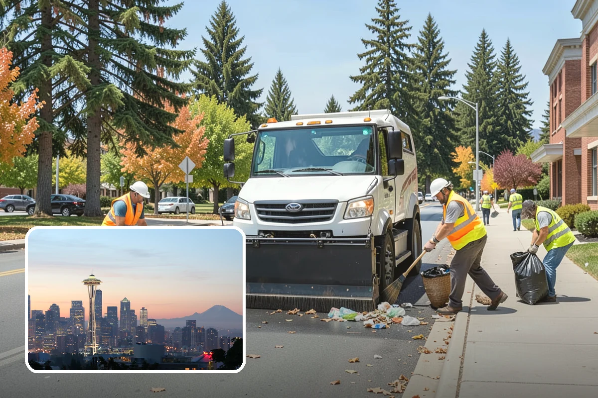 Building Washing in Seattle, King County, WA - Removes mildew, algae, and staining from facades