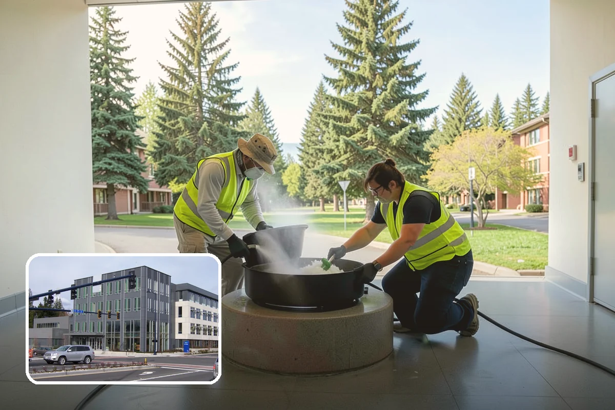Building Washing in Shoreline, King County, WA - Removes mildew, algae, and staining from facades