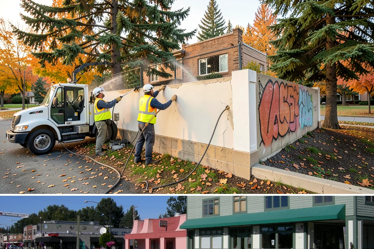 Building Washing in Snoqualmie, King County, WA - Building washing is most effective in spring and summer when surfaces dry well and mildew growth peaks.