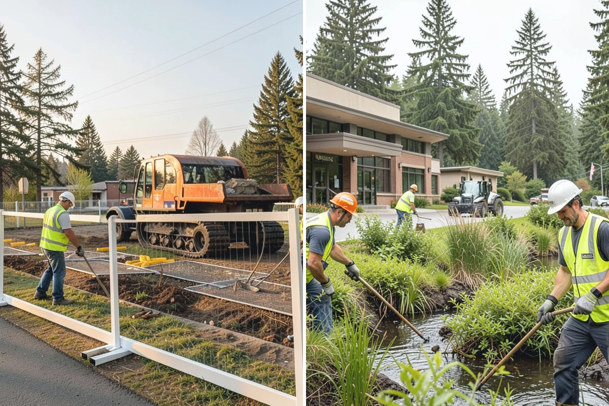 Building Washing in South Prairie, Pierce County, WA - Inspect siding, masonry, and coating sensitivity