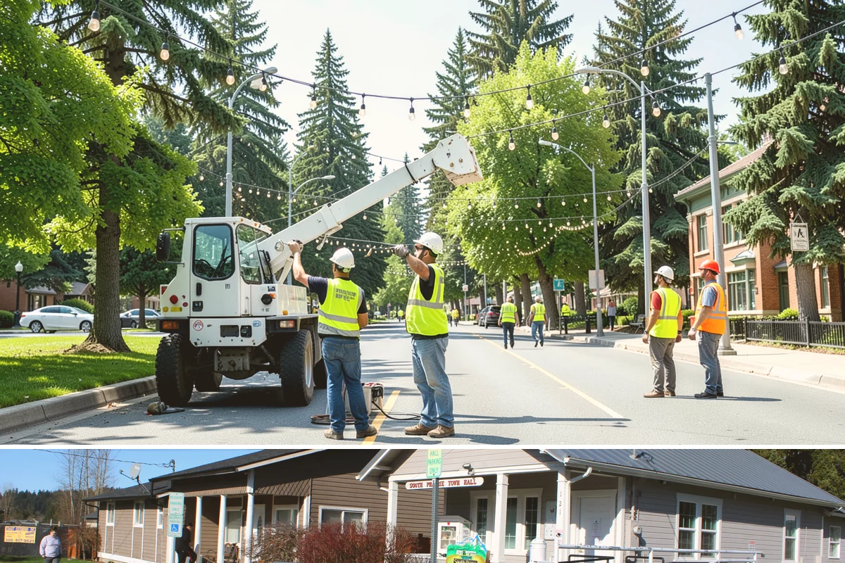Building Washing in South Prairie, Pierce County, WA - Building washing is most effective in spring and summer when surfaces dry well and mildew growth peaks.