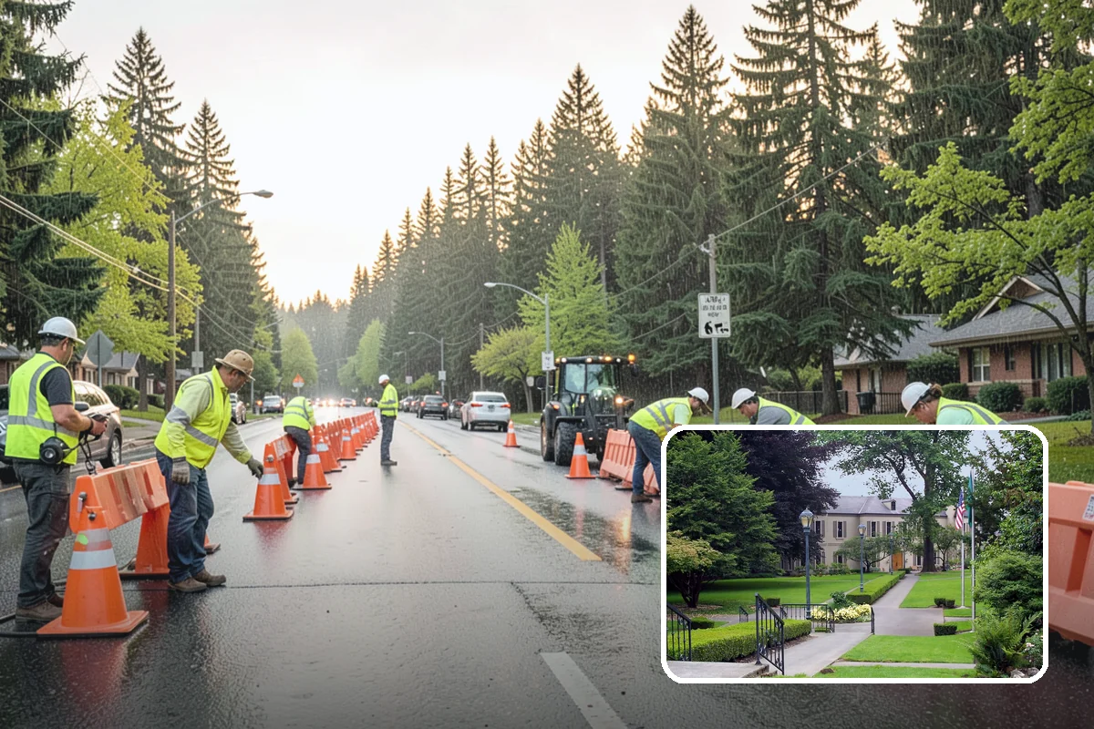 Building Washing in Woodinville, King County, WA - Removes mildew, algae, and staining from facades