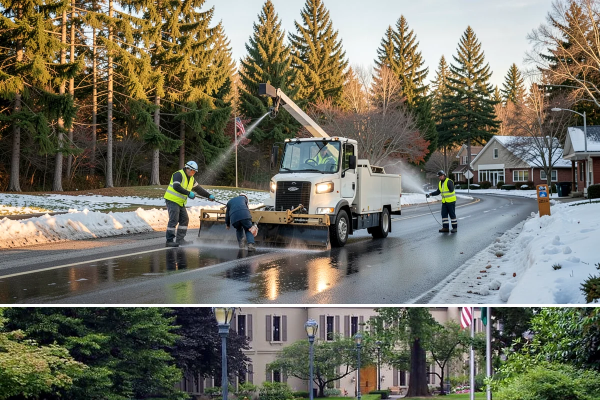 Building Washing in Woodinville, King County, WA - Building washing is most effective in spring and summer when surfaces dry well and mildew growth peaks.
