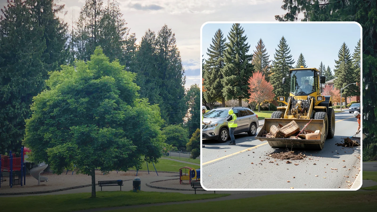Bulky Item Collection in Bonney Lake, Pierce County, WA - Scheduled or on-call removal of oversized items dumped or discarded in public areas.